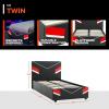 imageX Rocker Orion Esports Twin Gaming Bed Black Faux Leather Durable Frame and Padded HeadboardTwin