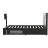 imageX Rocker Orion Esports Twin Gaming Bed Black Faux Leather Durable Frame and Padded HeadboardTwin