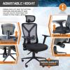 imageX Rocker Oscar HighBack Ergonomic Mesh Office Gaming Chair Black