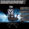 imageX Rocker Oscar HighBack Ergonomic Mesh Office Gaming Chair Black