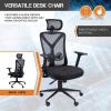 imageX Rocker Oscar HighBack Ergonomic Mesh Office Gaming Chair Black