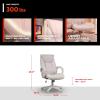 imageX Rocker PC Computer Gaming Desk Chair with Wheels College Dorm Room Essentials for Guys and Girls Adjustable Ergonomic Office Chair for GamersLucent Cream
