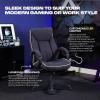 imageX Rocker PC Computer Gaming Desk Chair with Wheels College Dorm Room Essentials for Guys and Girls Adjustable Ergonomic Office Chair for GamersLucent Gray