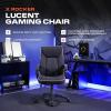 imageX Rocker PC Computer Gaming Desk Chair with Wheels College Dorm Room Essentials for Guys and Girls Adjustable Ergonomic Office Chair for GamersLucent Gray
