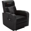 imageX Rocker Gamma Recliner Gaming Chair 21 Bluetooth Audio System Headrest Mounted Speakers Builtin Footrest and Cupholder 718001 3484quot x 3937quot x 3031quot BlackPremier