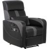 imageX Rocker Gamma Recliner Gaming Chair 21 Bluetooth Audio System Headrest Mounted Speakers Builtin Footrest and Cupholder 718001 3484quot x 3937quot x 3031quot BlackGamma
