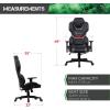 imagequotX Rocker Zeta PC Chair 20 BT 252quotquot x 2756quotquot x 4843quotquot BlackGrayquot 0780201