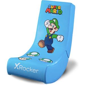 imageX Rocker Nintendo Video Gaming Chair for Kids 517 Floor Rocker Gifts for Gamers Mario Bowser Peach Luigi Yoshi Gifts for Teens Boys GirlsLuigi