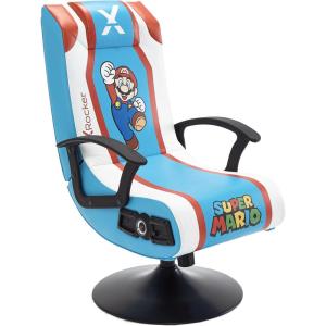 imageX Rocker Nintendo Video Gaming Chair for Kids 517 Floor Rocker Gifts for Gamers Mario Bowser Peach Luigi Yoshi Gifts for Teens Boys GirlsMario Pedestal