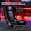 imageX Rocker V Rocker SE Black Foam Floor Video Gaming Chair for Adult Teen and Kid Gamers 21 High Tech Audio and Wireless Capacity  Foldable and Ergonomic Back Support 5130301