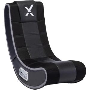 imageX Rocker V Rocker SE Black Foam Floor Video Gaming Chair for Adult Teen and Kid Gamers 21 High Tech Audio and Wireless Capacity  Foldable and Ergonomic Back Support 5130301
